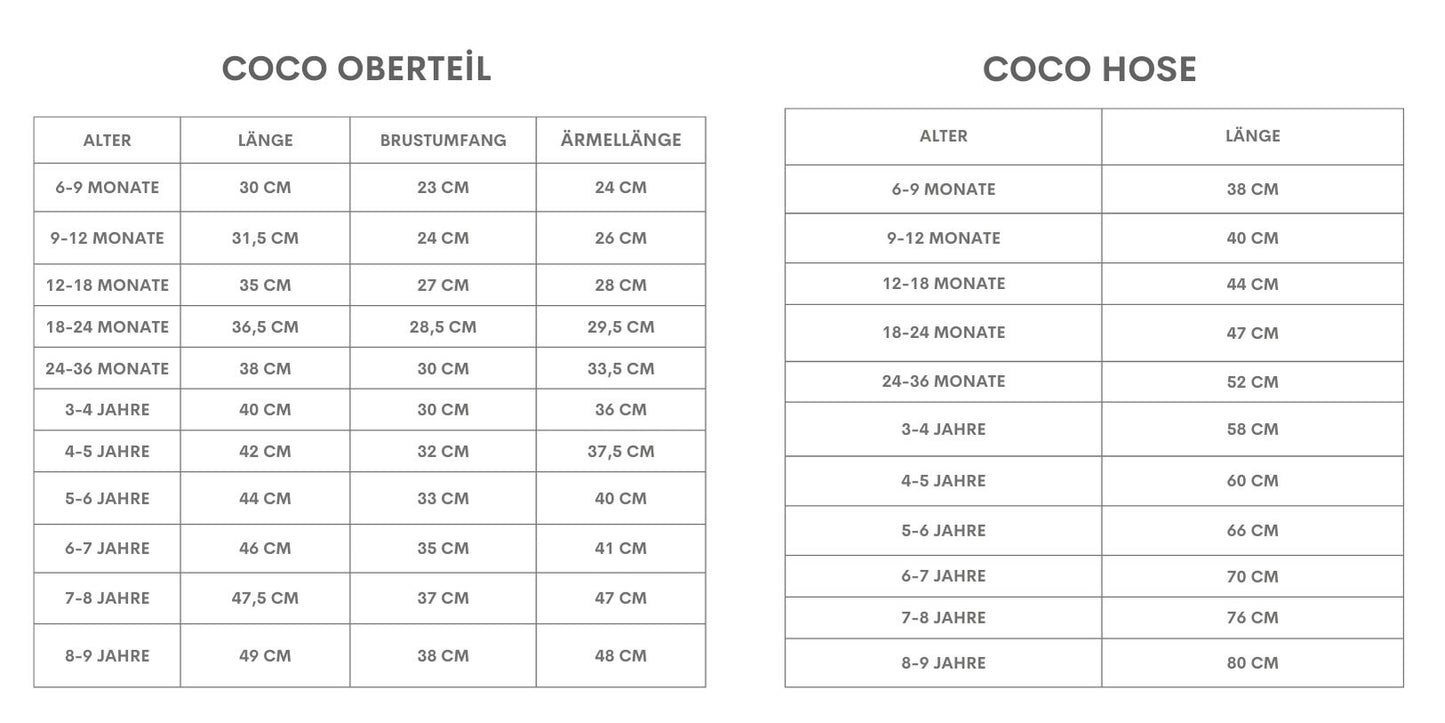 Dreiteiliges Set Coco - rotes langarm Oberteil mit Rüschen und schwarzer Schlaghose mit Haarband