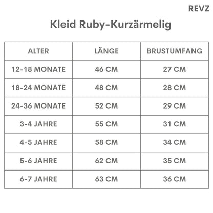 Kleid Ruby - Bordeaux Kleid kurzärmelig mit Rüschensaum Spitzendetails und Haarspange